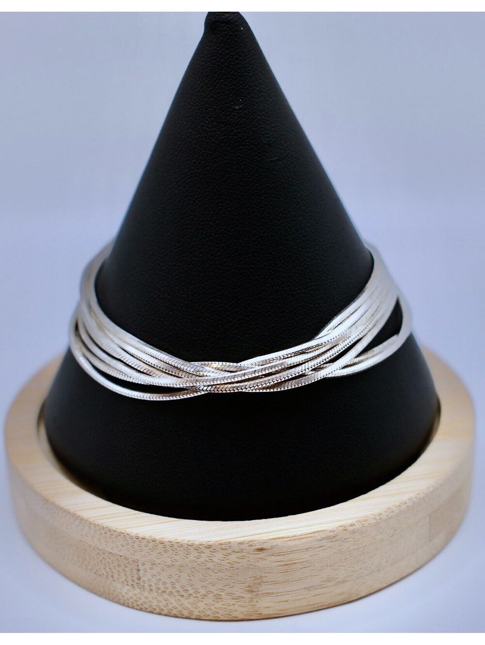 Milor Sterling Silver Multi-Strand Snake Chain Bracelet, 7 inch